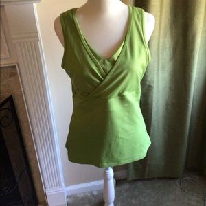 Tek gear work out tank built in support green size large